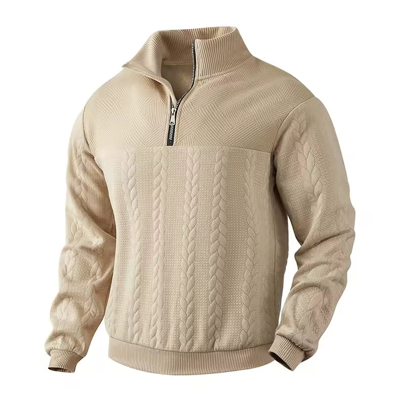 Men’s Half-Zip Knit Hoodie