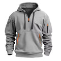 Multi-Pocket Fleece Zip-Up Hoodie